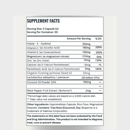 Hormonal Acne Supplement